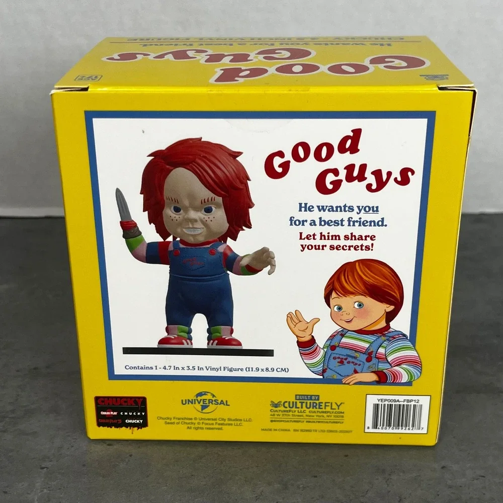 CultureFly Chucky Good Guys 4.5 Inch Vinyl Figure Childs Play Horror Collectible